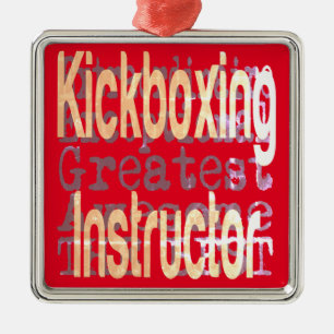 Kickboxing Instructor Extraordinaire Ornament Aus Metall