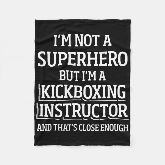 Kickboxing Instructor Kick Boxing Workout _5  Fleecedecke (Vorderseite)
