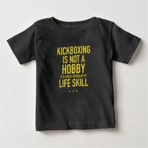 Kickboxing ist kein Hobby-Geschicklichkeit gelb Baby T-shirt