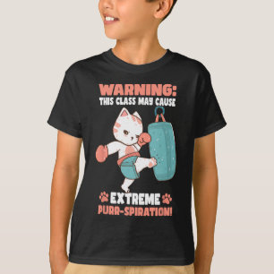 Kickboxing-Katze Für Männer Frauen Kinder T-Shirt
