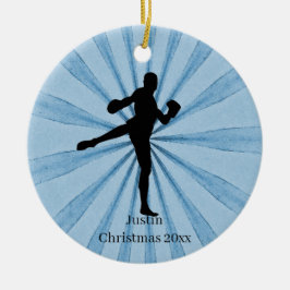 Kickboxing Keramik Ornament