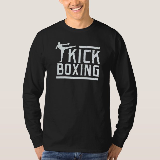 Kickboxing Kick Boxing für Muay Thai Kämpfer T-Shirt (Vorderseite)