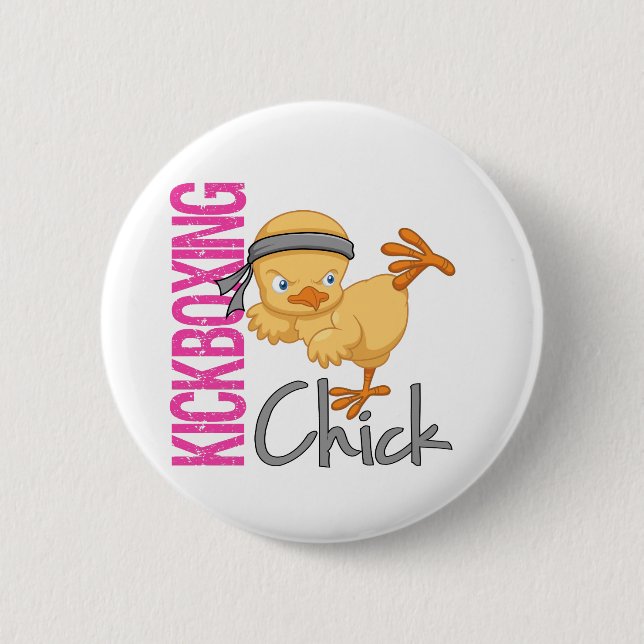 Kickboxing Küken Button (Vorderseite)