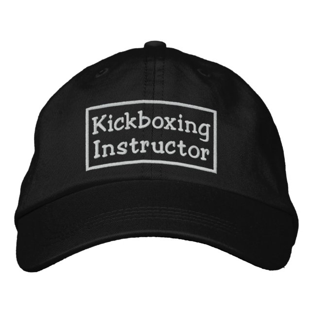 Kickboxing-Lehrer Bestickte Kappe (Vorderseite)
