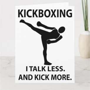 Kickboxing Martial Arts Fighter Kickboxing Karte