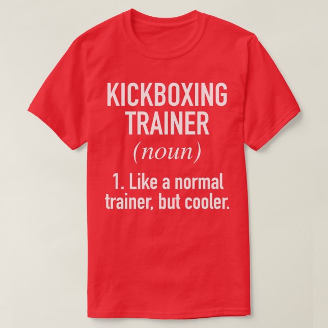 Kickboxing-Trainer definiert T-Shirt (Design vorne)