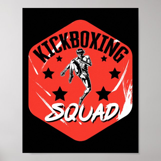 Kickboxing Vintage Kickboxing Squad  Poster (Vorne)