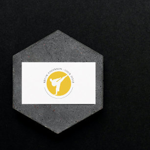 Kickboxing - Visitenkarte für das Logo "Kampfkunst