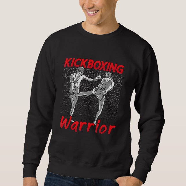 Kickboxing Warrior Combat Sports Kickboxer Love Ki Sweatshirt (Vorderseite)