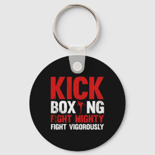 Kickboxkampf Mächtiger Kampf Kräftig Kickboxen Schlüsselanhänger