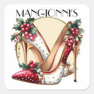 Kicken Sie es hoch Quadratischer Aufkleber