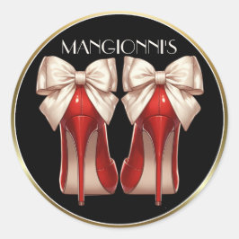 Kicken Sie es hoch Runder Aufkleber