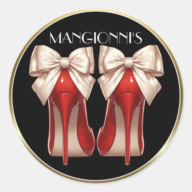 Kicken Sie es hoch Runder Aufkleber (Vorderseite)