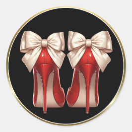 Kicken Sie es hoch Runder Aufkleber