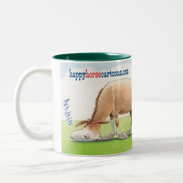 Kickhorse Kaffee Zweifarbige Tasse (Links)