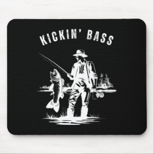 Kickin Byss Fischer Angeln Fisch Lustig Im Freien Mousepad