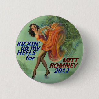 Kickin herauf meinen Heels für Mitt Romney 2012 Button