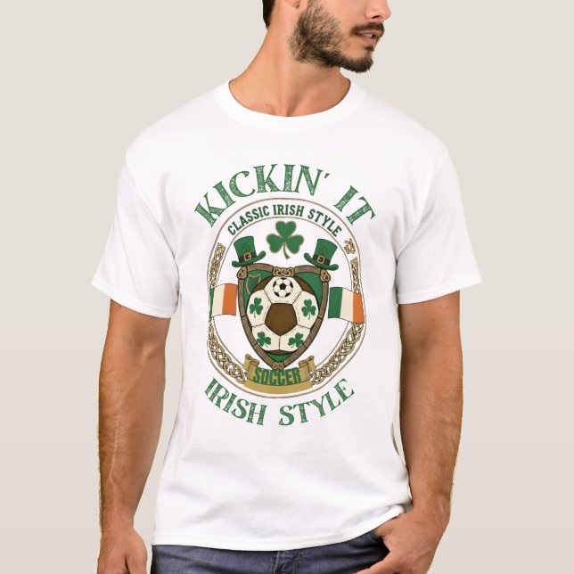 Kickin 'It auf irische Art T-Shirt (Vorderseite)