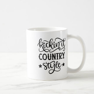 Kickin' It Country Style Western Cowboy Cowgirl Li Kaffeetasse