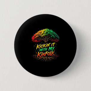 Kickin' It Mit Meiner Sippe Lustige Sommer Familie Button