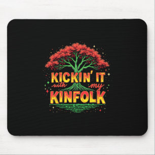 Kickin' It Mit Meiner Sippe Lustiges Familientreff Mousepad
