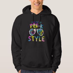 Kickin It Pre-K Style Gefärbte Krawatte Sonnenbril Hoodie