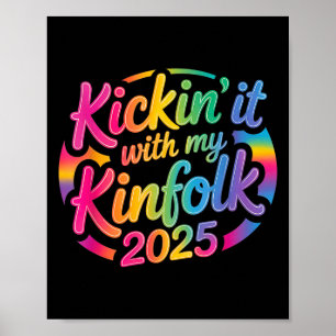 Kickin' It with my Kinfolfolfolk Funny Family Wied Poster