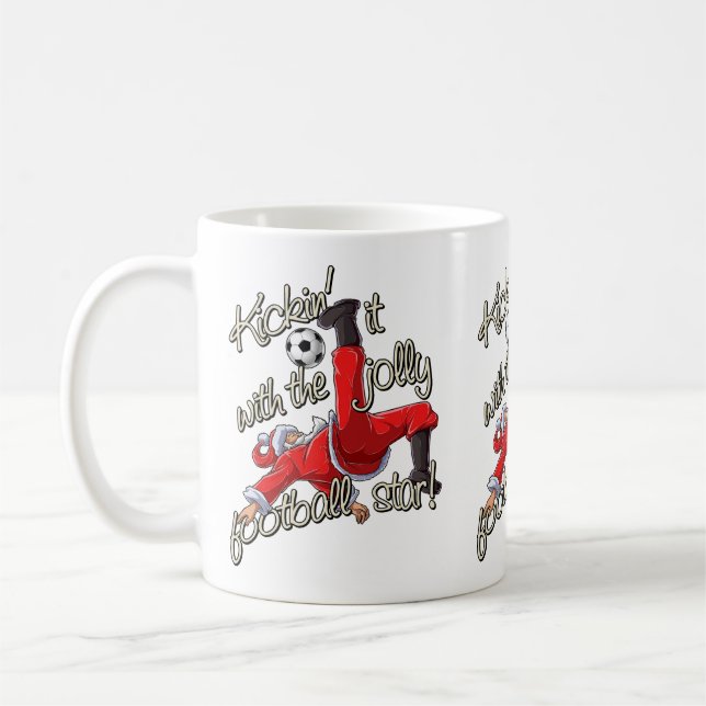 Kickin' it with Santa Kaffeetasse (Links)