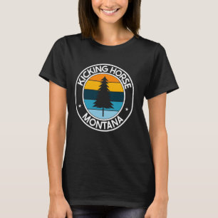 Kicking Horse Montana MT USA City Pride Retro Sonn T-Shirt