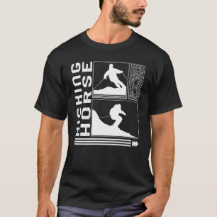Kicking Horse Skifahren Skifahrer Winter Snowboard T-Shirt