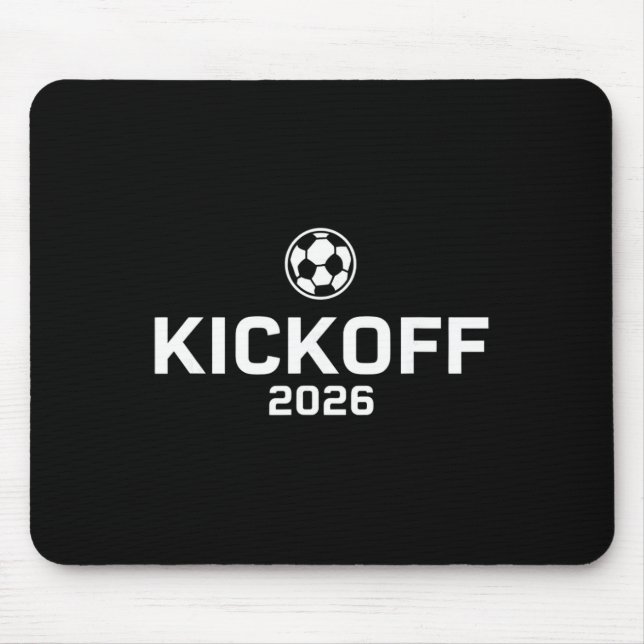 Kickoff 2026 Funny Soccer Fever Fan  Mousepad (Vorne)
