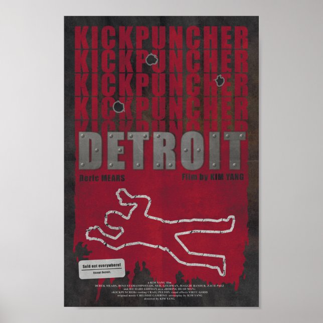Kickpuncher: Detroit Poster (Vorne)