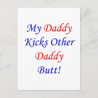 Kick's anderer Papa-Hintern! Postkarte