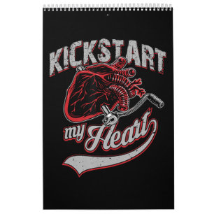 Kickstart My Heart Motorrad Art Geschenk Kalender