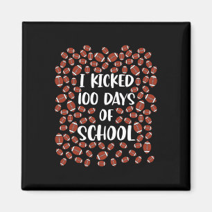 Kickte 100 Tage Fußball-Spieler-Schüler Magnet