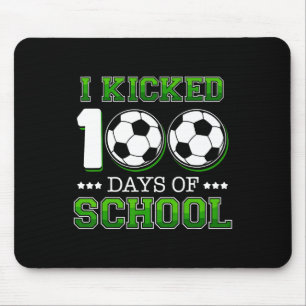 Kickte 100 Tage Schule Fußball Sportboys Mousepad