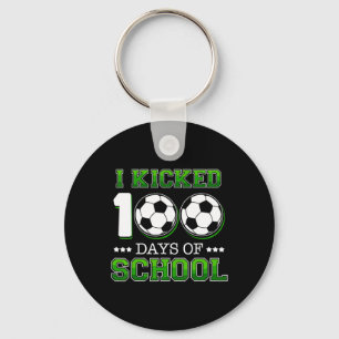 Kickte 100 Tage Schule Fußball Sportboys Schlüsselanhänger
