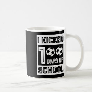 Kickte 100 Tage Schulspass 100 Tage Fußball Kaffeetasse