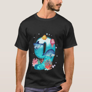 Kid 9th Birthday Sea Fish Ocean Animals Aquarium 9 T-Shirt