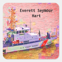 Kid-Aufkleber für die Küstenwache