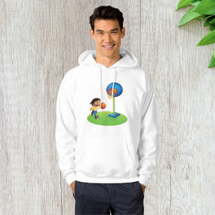 Kid Basketball spielen mit Hoop Fun Sport Hoodie