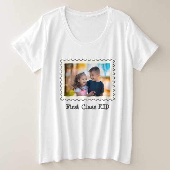 KID Bestes Kid-Foto der ersten KLASSE Große Größe T-Shirt (Design vorne)