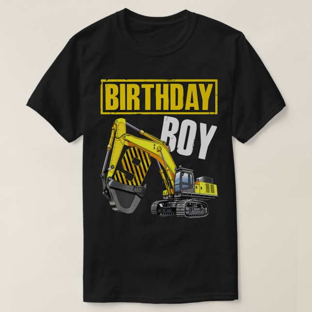 Kid Birthday Boy 9th Vehicle 9 Years Old Construct T-Shirt (Design vorne)