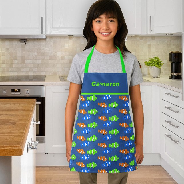 Kid Chef Clownfisch-Muster individuell Schürze (Von Creator hochgeladen)