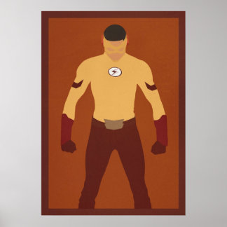 Kid Flash Wally West Minimalistisch Poster