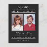 Kid Foto Save the Date | Schwarz