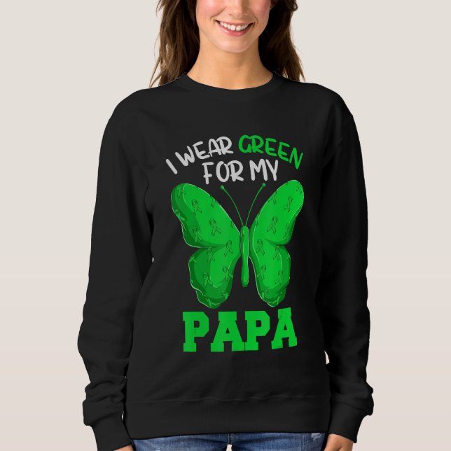 Kid Lymphoma Family Matching  I Wear Green For My  Sweatshirt (Vorderseite)