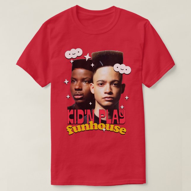 Kid n Play 90s Retro Ästhetik T-Shirt (Design vorne)
