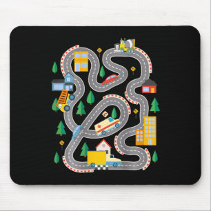 Kid Play Cars auf Vater Ck Race Track Mat Vaters D Mousepad