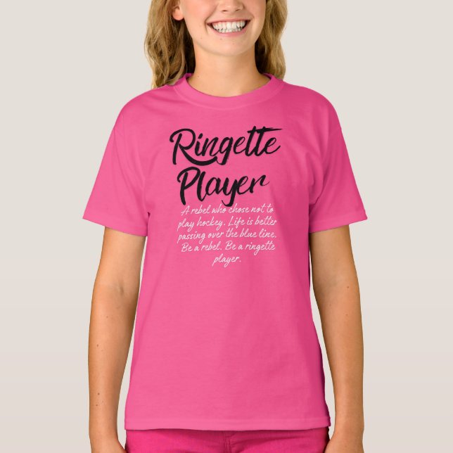 Kid-Ringette-Rebell T-Shirt (Vorderseite)